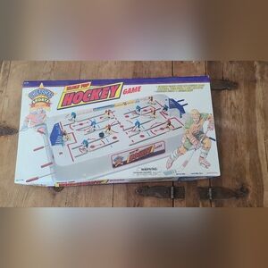 Table Top Hockey Game Superstar Sports with all pieces present
